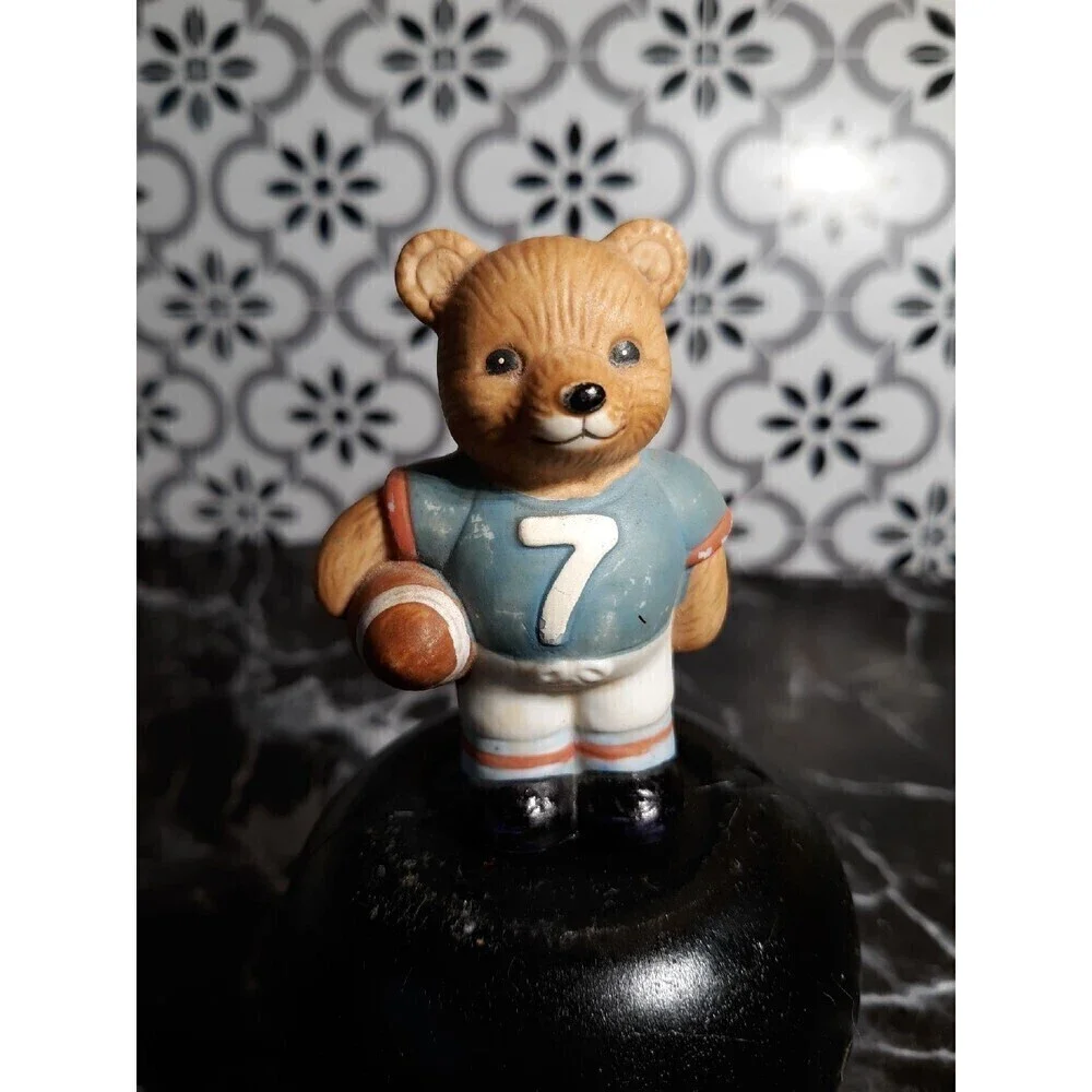 Vintage Homco football bear 1408
